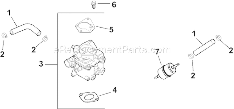 Page H Diagram and Parts List for CH20S-64645  Kohler Engine