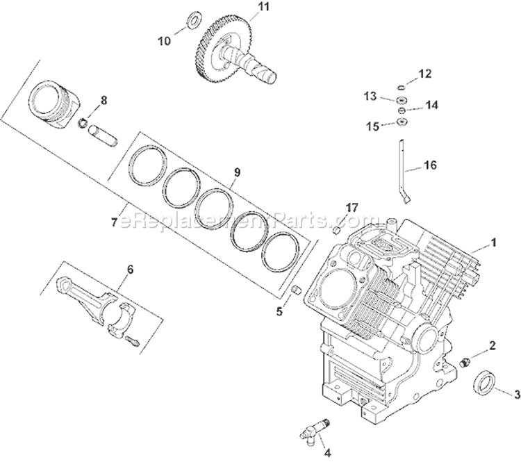 Page C Diagram and Parts List for CH20S-64749  Kohler Engine