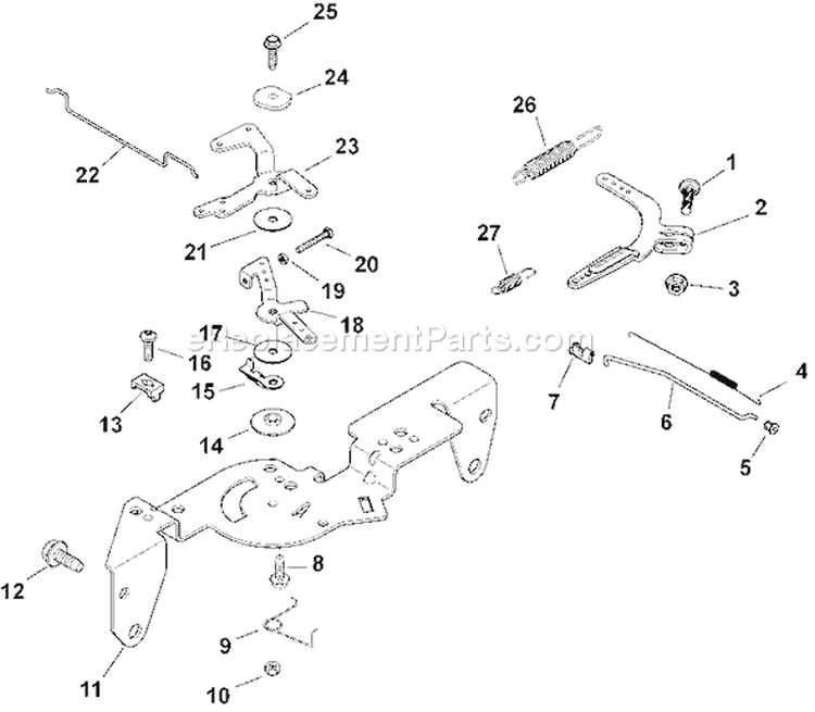 Page F Diagram and Parts List for CH20S-64749  Kohler Engine