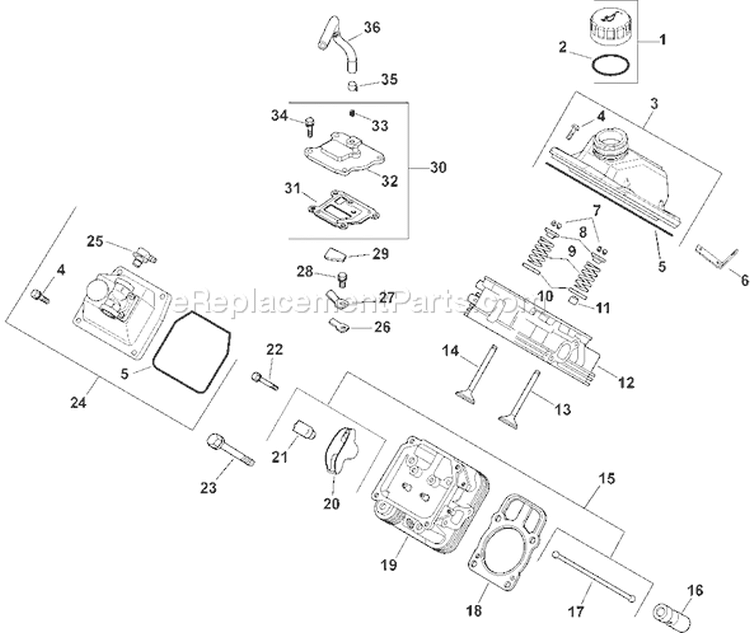 Page I Diagram and Parts List for CH20S-64749  Kohler Engine