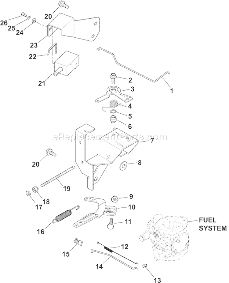 Page F Diagram and Parts List for CH20S-64753  Kohler Engine