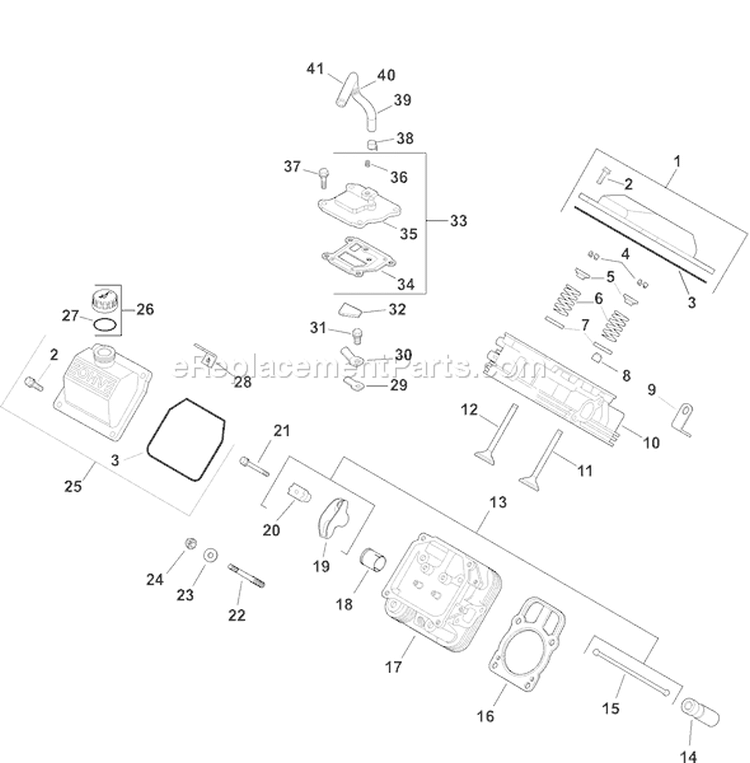 Page I Diagram and Parts List for CH20S-64753  Kohler Engine
