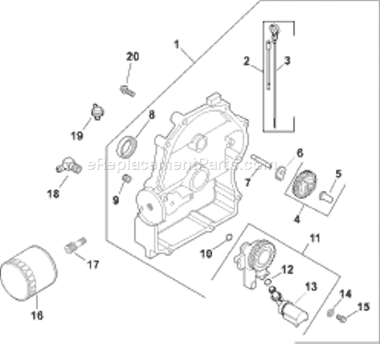 Page L Diagram and Parts List for CH20S-64762  Kohler Engine