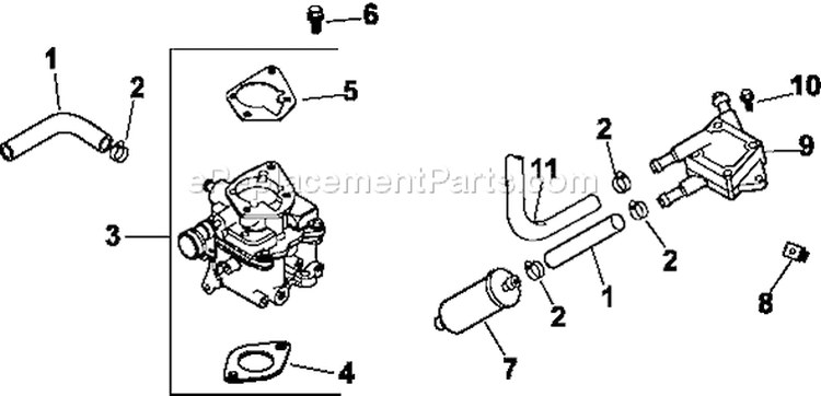 Page H Diagram and Parts List for CH22-66535  Kohler Engine