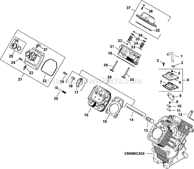 Page I Diagram and Parts List for CH22-66538  Kohler Engine