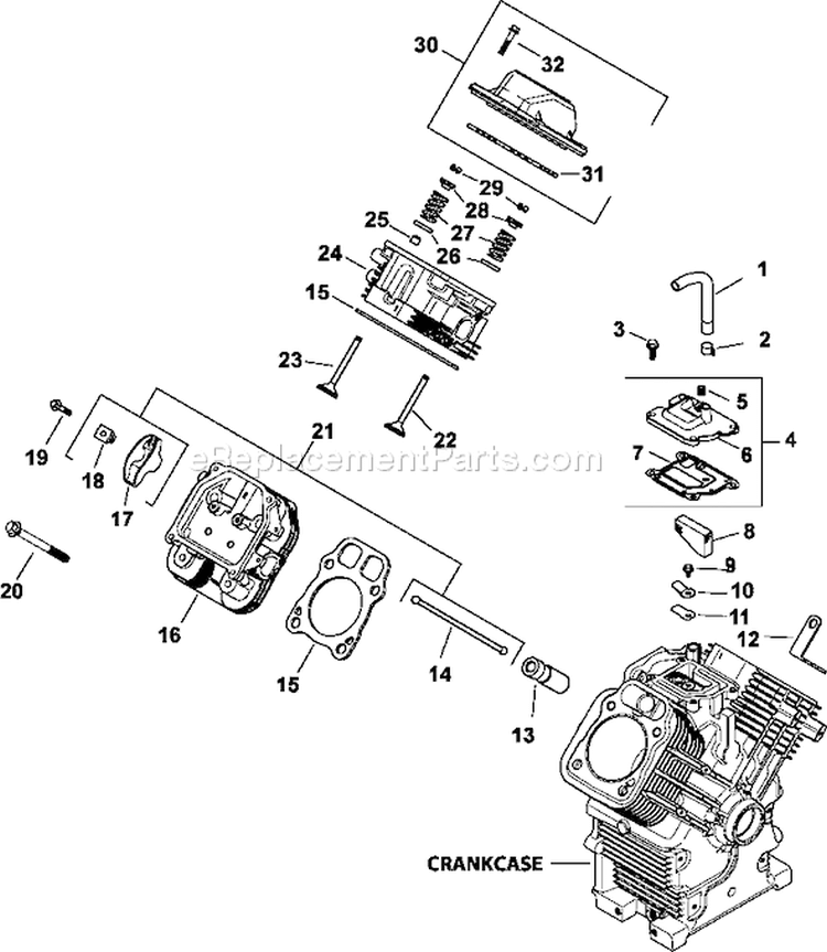 Page I Diagram and Parts List for CH22-66539  Kohler Engine
