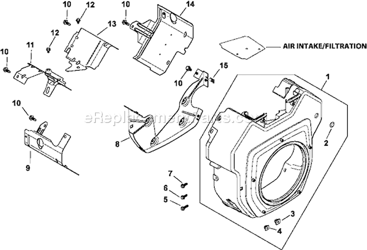 Page B Diagram and Parts List for CH22-66542  Kohler Engine