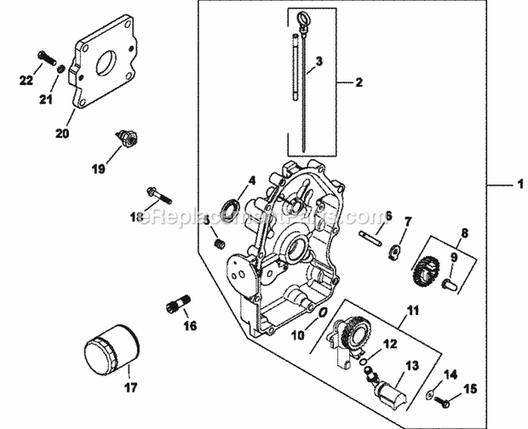 Page L Diagram and Parts List for CH20-64569  Kohler Engine