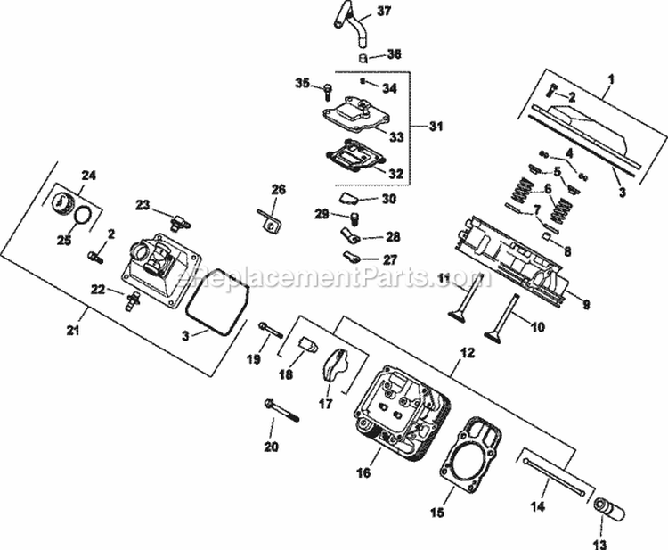 Page I Diagram and Parts List for CH22-66544  Kohler Engine