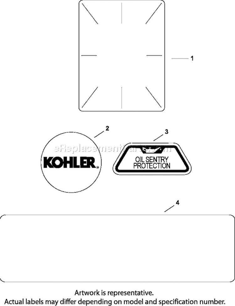 Page E Diagram and Parts List for CH22-66547  Kohler Engine