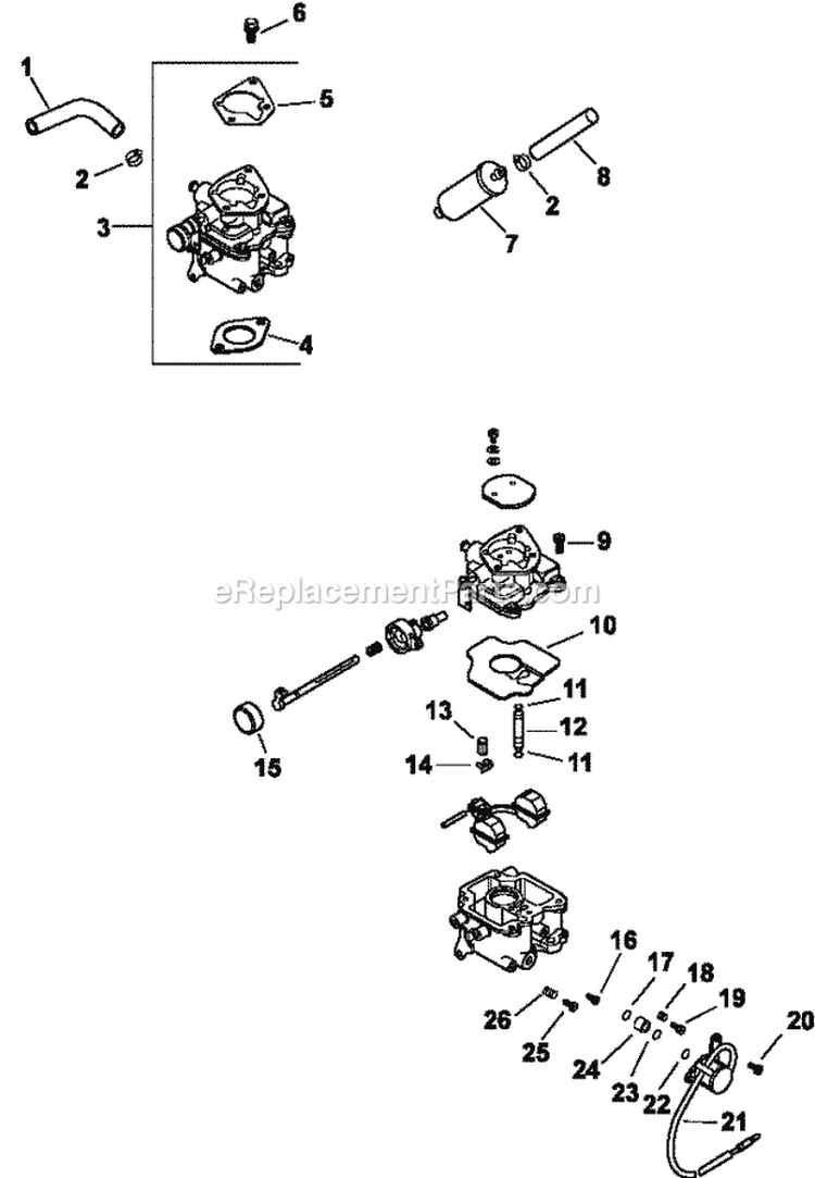 Page H Diagram and Parts List for CH22-66549  Kohler Engine