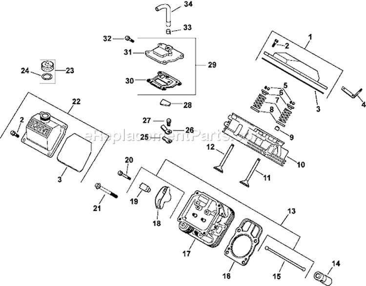 Page I Diagram and Parts List for CH22-66545  Kohler Engine