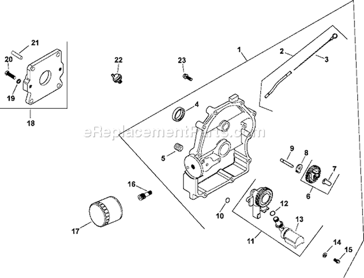 Page J Diagram and Parts List for CH22-76515  Kohler Engine