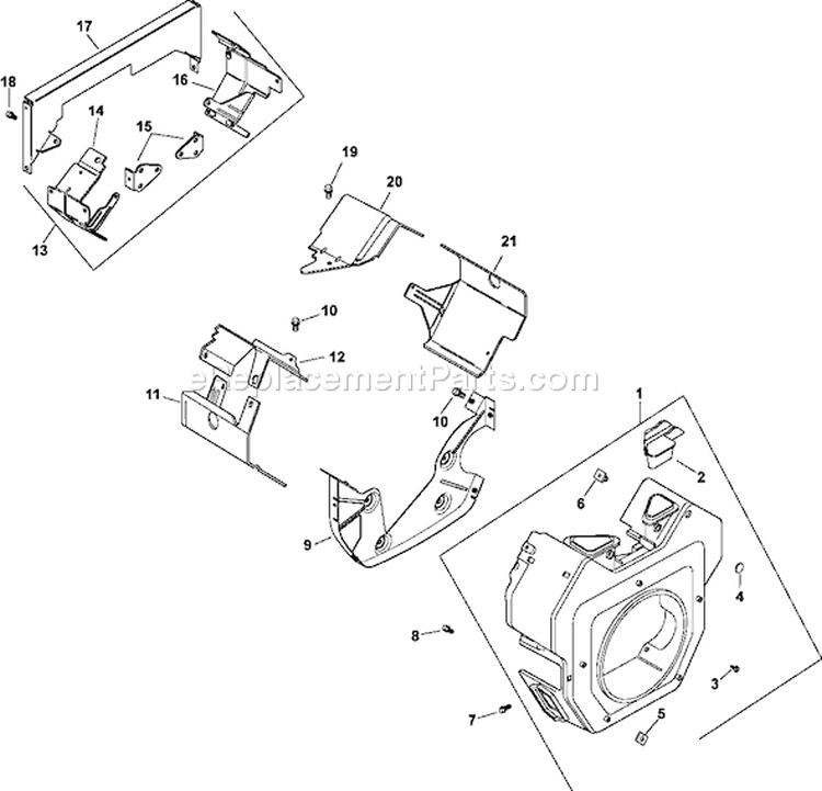 Page B Diagram and Parts List for CH22-76534  Kohler Engine