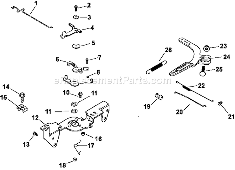 Page F Diagram and Parts List for CH22-76534  Kohler Engine