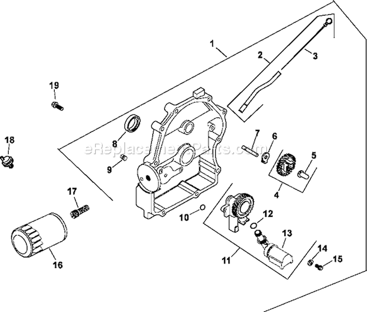 Page K Diagram and Parts List for CH22-76537  Kohler Engine