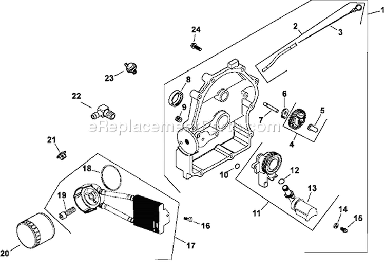 Page H Diagram and Parts List for CH22-66534  Kohler Engine