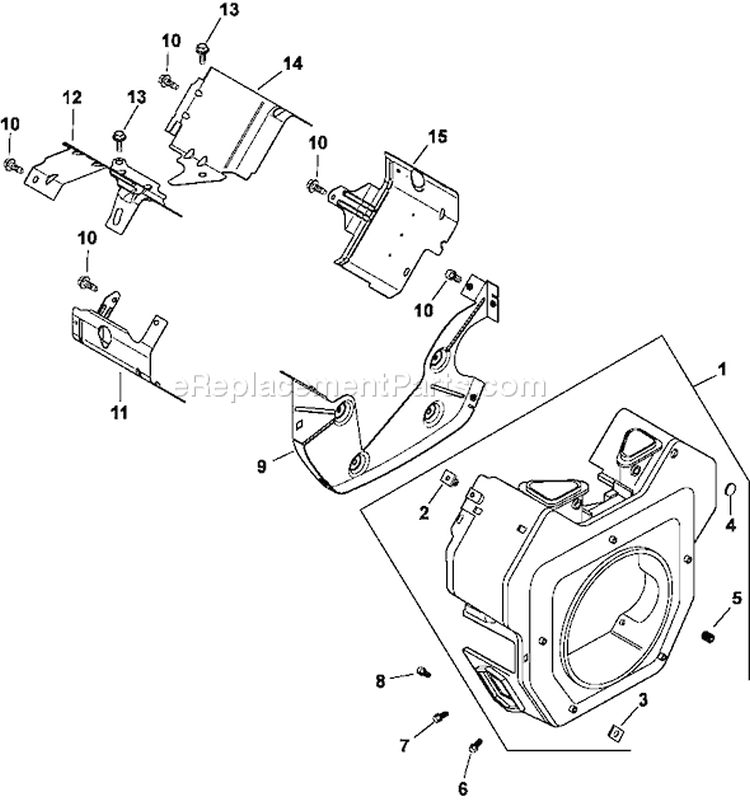 Page E Diagram and Parts List for CH22-76544  Kohler Engine