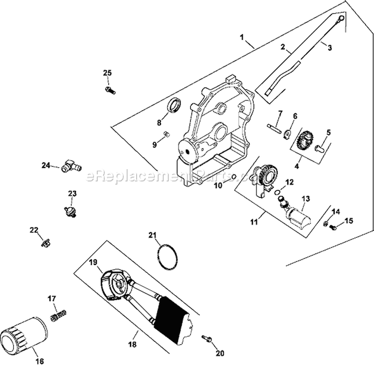Page K Diagram and Parts List for CH22-76565  Kohler Engine