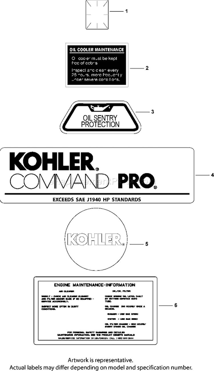 Page E Diagram and Parts List for CH22-76565  Kohler Engine