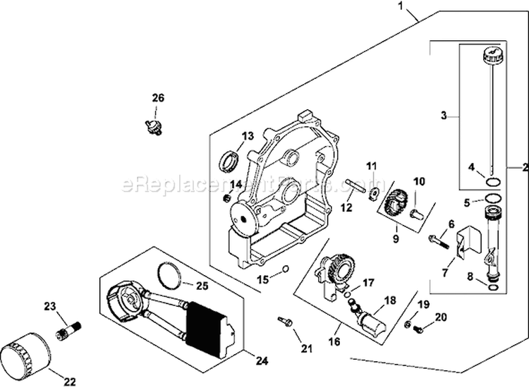 Page K Diagram and Parts List for CH22-76589  Kohler Engine