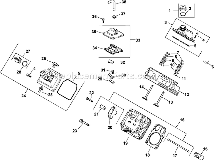 Page I Diagram and Parts List for CH22-76576  Kohler Engine