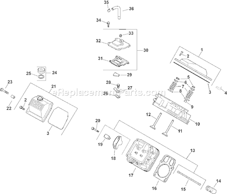 Page I Diagram and Parts List for CH22S-66558  Kohler Engine