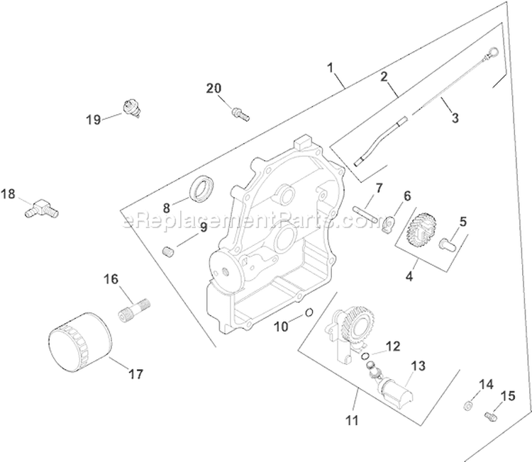 Page L Diagram and Parts List for CH20S-64763  Kohler Engine