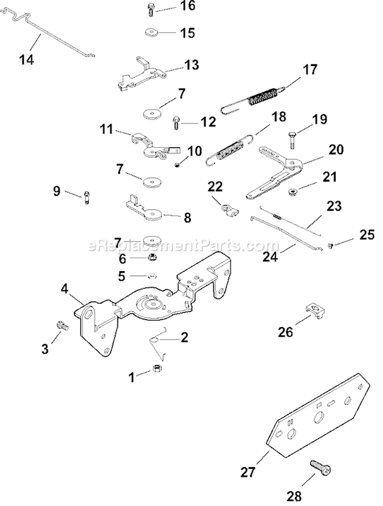 Page F Diagram and Parts List for CH22S-66551  Kohler Engine