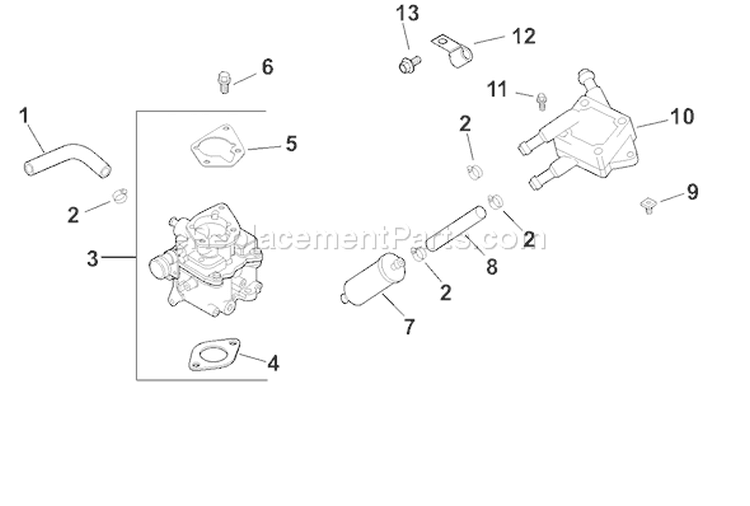 Page H Diagram and Parts List for CH22S-66551  Kohler Engine