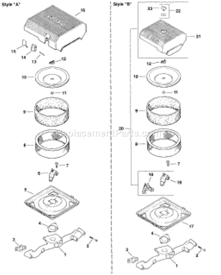 Page A Diagram and Parts List for CH22S-76532  Kohler Engine
