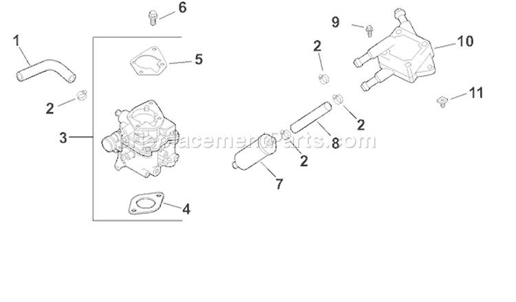 Page H Diagram and Parts List for CH22S-76551  Kohler Engine