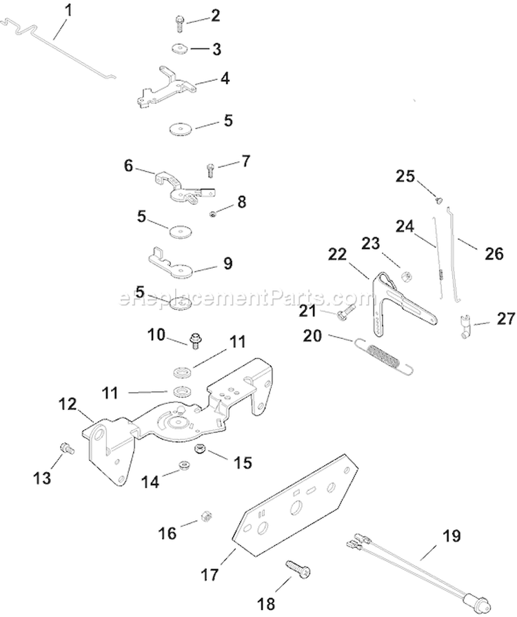 Page F Diagram and Parts List for CH22S-76587  Kohler Engine