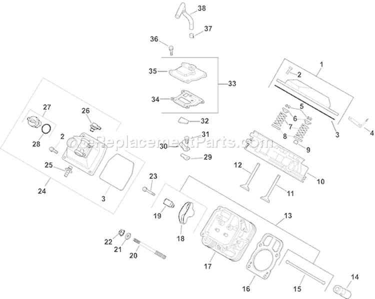 Page I Diagram and Parts List for CH22S-76574  Kohler Engine