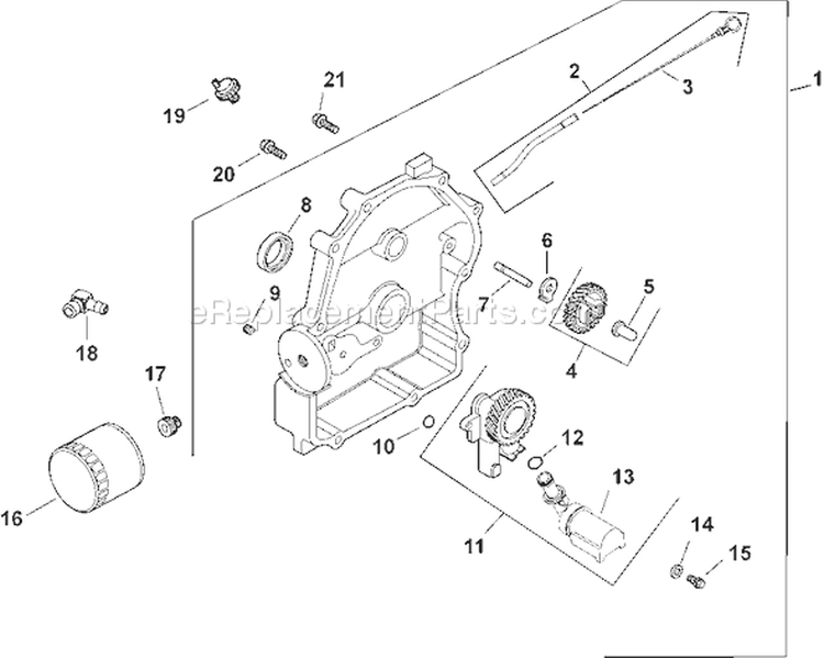 Page L Diagram and Parts List for CH22S-76603  Kohler Engine