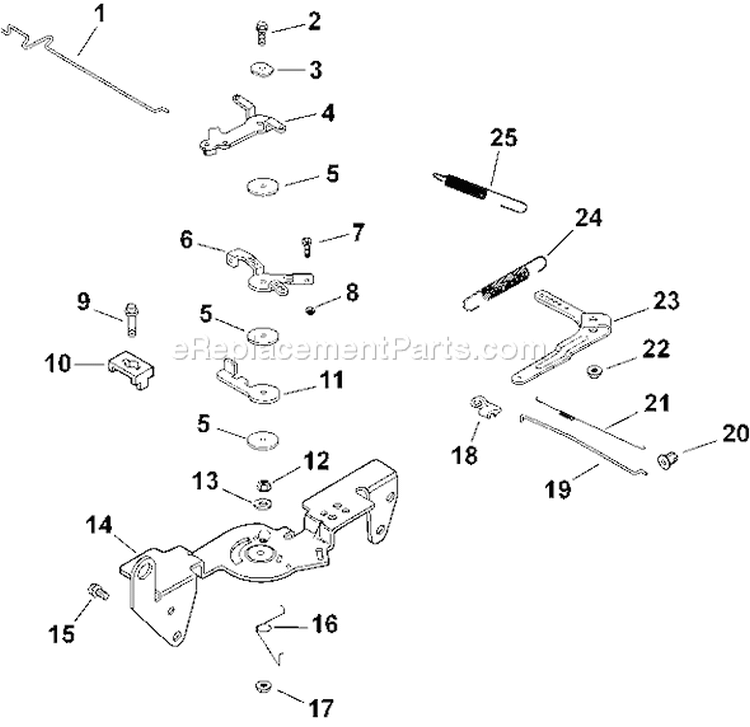 Page F Diagram and Parts List for CH22S-76603  Kohler Engine