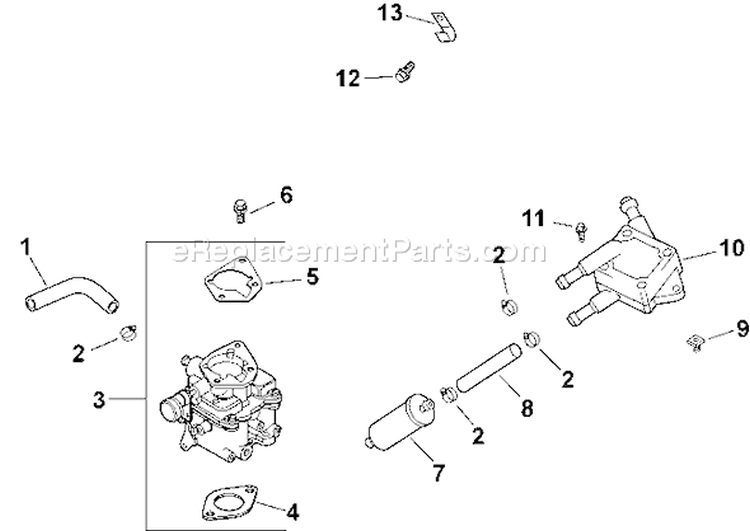 Page H Diagram and Parts List for CH22S-76603  Kohler Engine