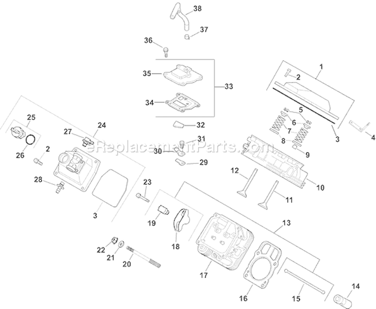 Page I Diagram and Parts List for CH22S-76613  Kohler Engine