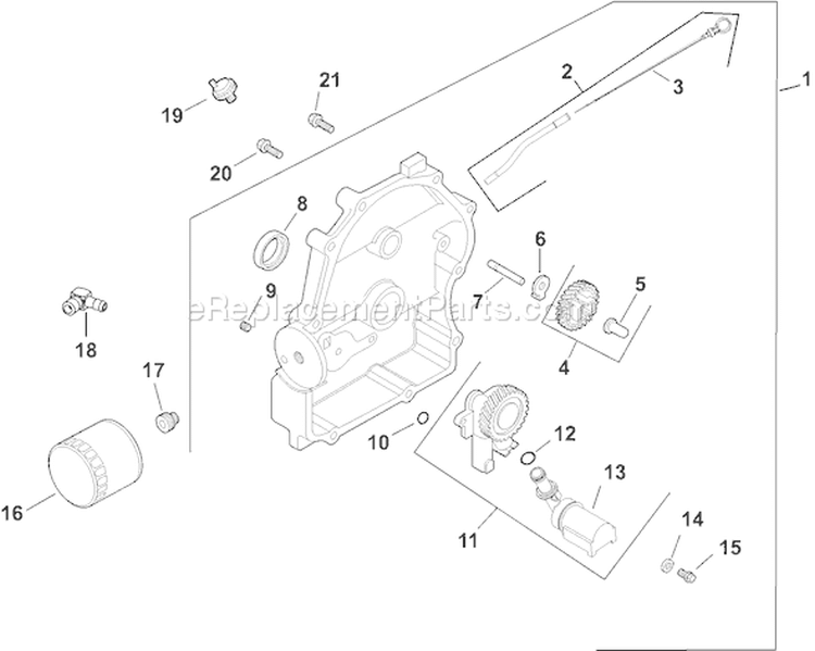 Page L Diagram and Parts List for CH20-64608  Kohler Engine