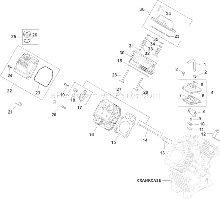 Page I Diagram and Parts List for CH22S-76617  Kohler Engine