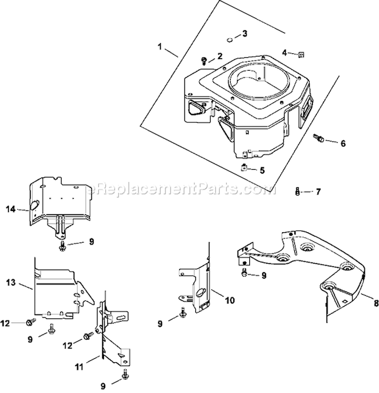 Page B Diagram and Parts List for CH18-62513  Kohler Engine