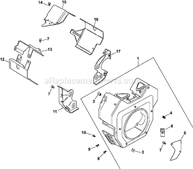 Page B Diagram and Parts List for CH23-76527  Kohler Engine