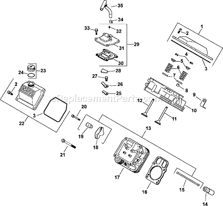 Page I Diagram and Parts List for CH23-76528  Kohler Engine