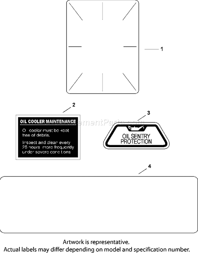 Page D Diagram and Parts List for CH23-76530  Kohler Engine