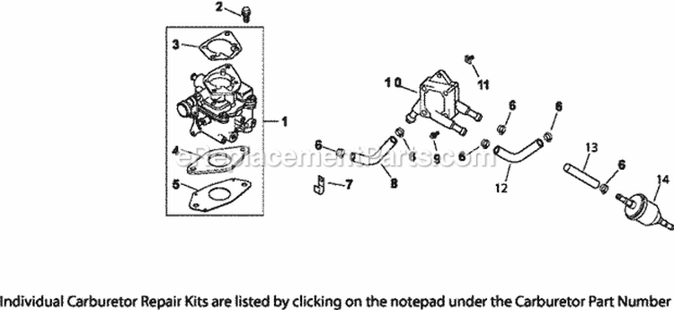 Page H Diagram and Parts List for CH23-76530  Kohler Engine