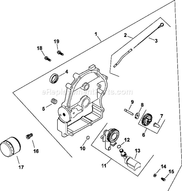 Page K Diagram and Parts List for CH22-66538  Kohler Engine