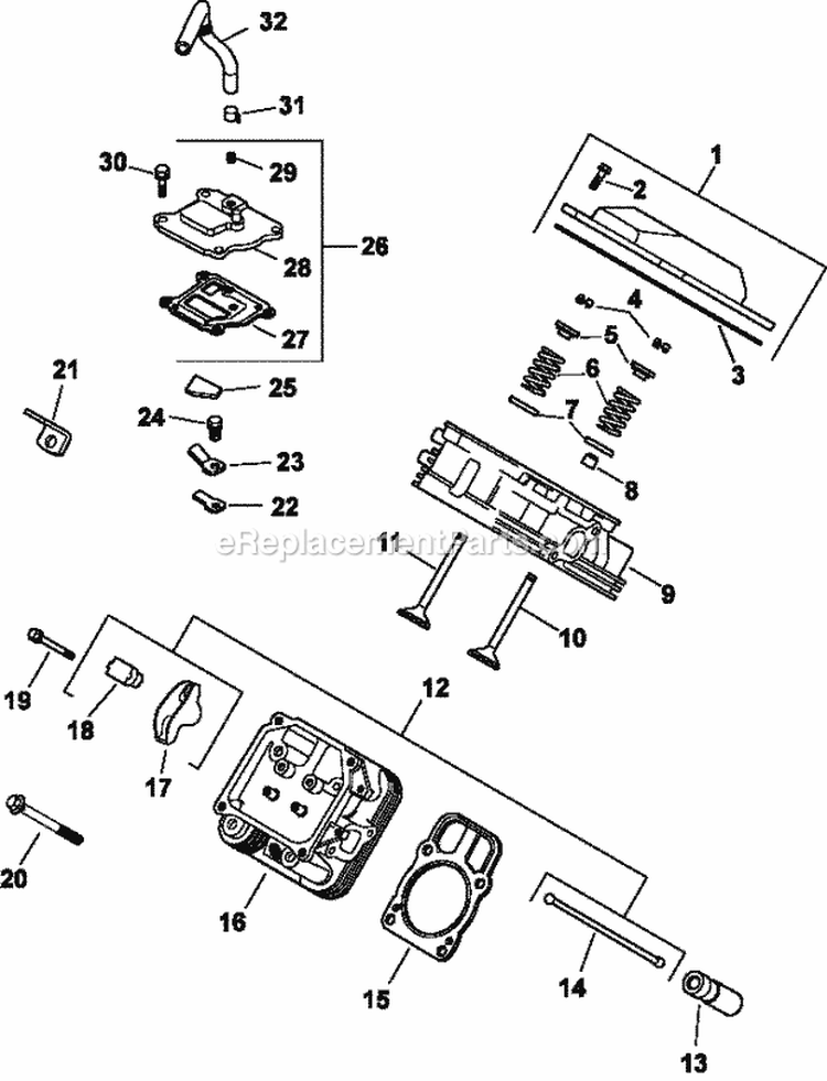 Page I Diagram and Parts List for CH23-76536  Kohler Engine