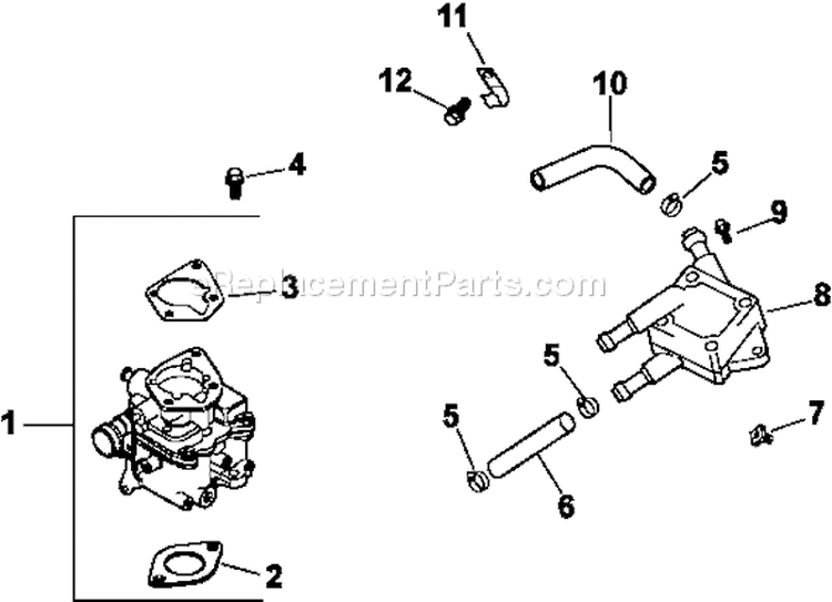 Page H Diagram and Parts List for CH23-76548  Kohler Engine