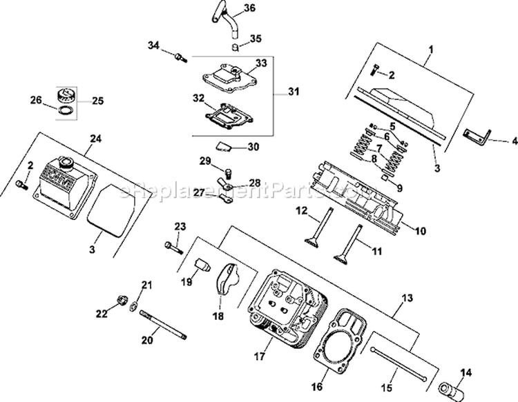 Page I Diagram and Parts List for CH23-76548  Kohler Engine