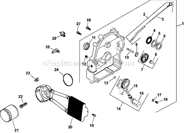 Page L Diagram and Parts List for CH23-76553  Kohler Engine